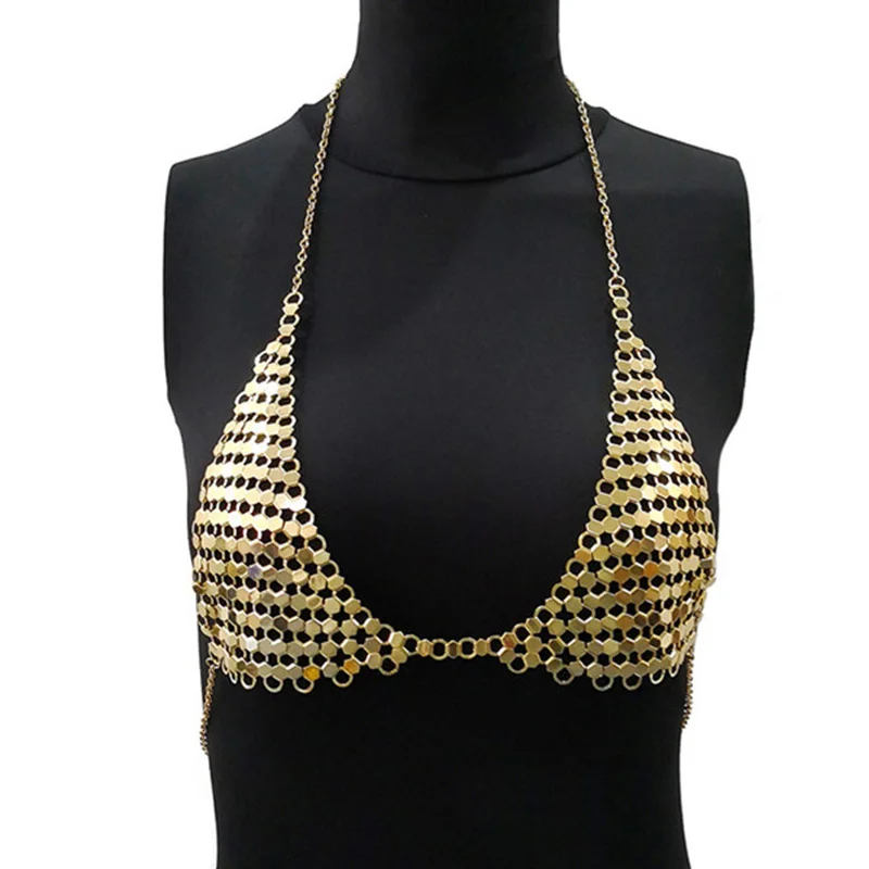 Jazz Costumes Ladies Bar Dj Ds Rave Summer Hot-Selling Beach New Handmade Metal Vest Gold Silver Sequin Bikini Bra Top DT2932
Jazz Costumes Ladies Bar Dj Ds Rave Summer Hot-Selling Beach New Handmade Metal Vest Gold Silver Sequin Bikini Bra Top DT2932