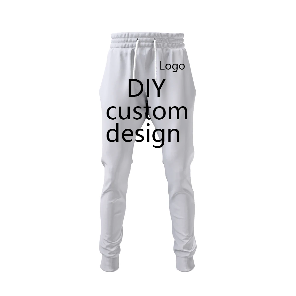2021 new fashion casual sports 3D full-body print DIY custom patterned jogging pants | Мужская одежда
