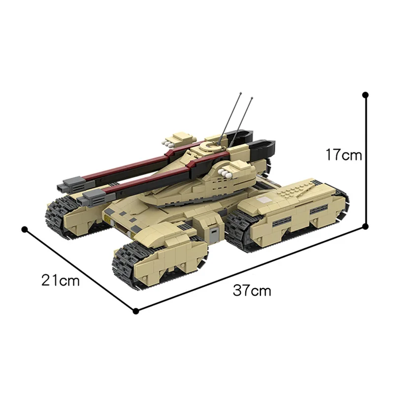MOC-22742 Diy Star Space Movie Modular Building Blocks GDI Mammoth MK-3 model weapon tank bricks kids toys children xmas Gifts
MOC-22742 Diy Star Space Movie Modular Building Blocks GDI Mammoth MK-3 model weapon tank bricks kids toys children xmas Gifts