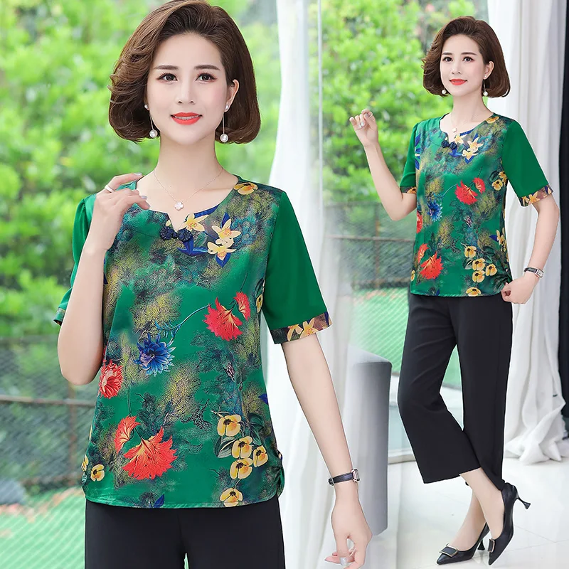 Женские шелковые костюмы с брюками, Элегантная Шелковая Рубашка с цветочным принтом, комплект из двух предметов с широкими штанинами, лето
Женские шелковые костюмы с брюками, Элегантная Шелковая Рубашка с цветочным принтом, комплект из двух предметов с широкими штанинами, лето