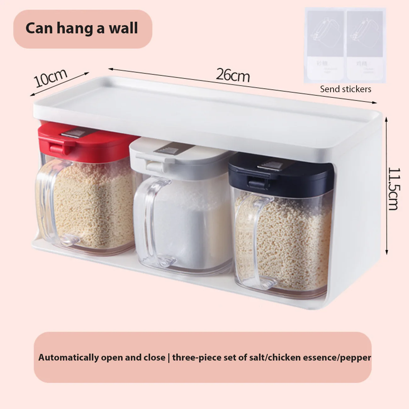 3 Grids Seasoning Box Spices Box Pepper Spice Shaker Salt Organizer Kitchen Cruet Condiment Bottle Jars Container With Spoons
3 Grids Seasoning Box Spices Box Pepper Spice Shaker Salt Organizer Kitchen Cruet Condiment Bottle Jars Container With Spoons
