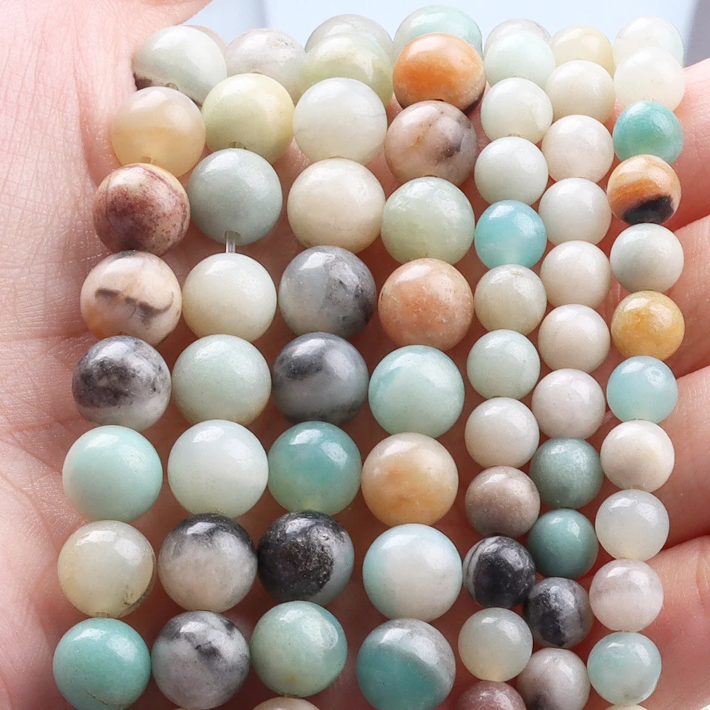 Natural Amazonite Round Beads Loose Beads for Jewelry Making DIY Bracelet Real Gemstone Stone Beads for Woman Men
Natural Amazonite Round Beads Loose Beads for Jewelry Making DIY Bracelet Real Gemstone Stone Beads for Woman Men
