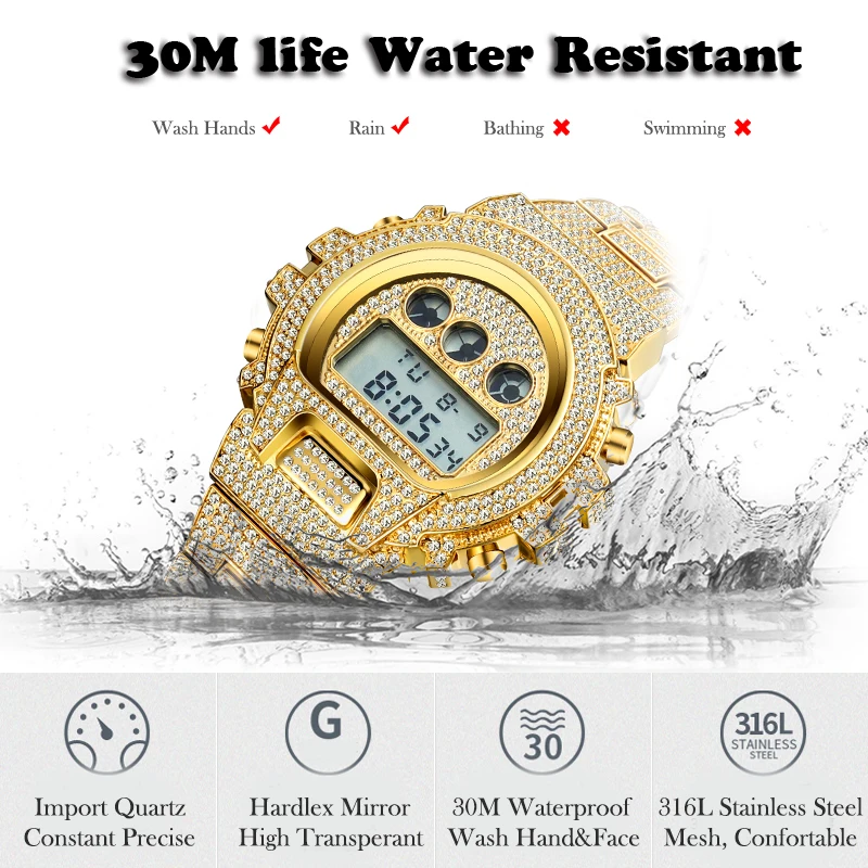 Luxury Watches For Men Top Brand PLADEN Multifunction Digital Watch Fashion Hip Hop Diamond Waterproof Wristwatch Dropshipping
Luxury Watches For Men Top Brand PLADEN Multifunction Digital Watch Fashion Hip Hop Diamond Waterproof Wristwatch Dropshipping