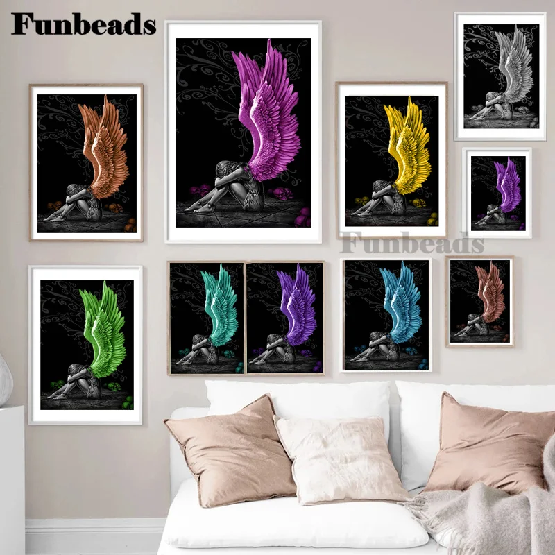 DIY 5D Diamond Painting Angels Girl Decor Full Square/Round Craft Kits Embroidery color wings Pearl Rhinestone Picture FF003
DIY 5D Diamond Painting Angels Girl Decor Full Square/Round Craft Kits Embroidery color wings Pearl Rhinestone Picture FF003