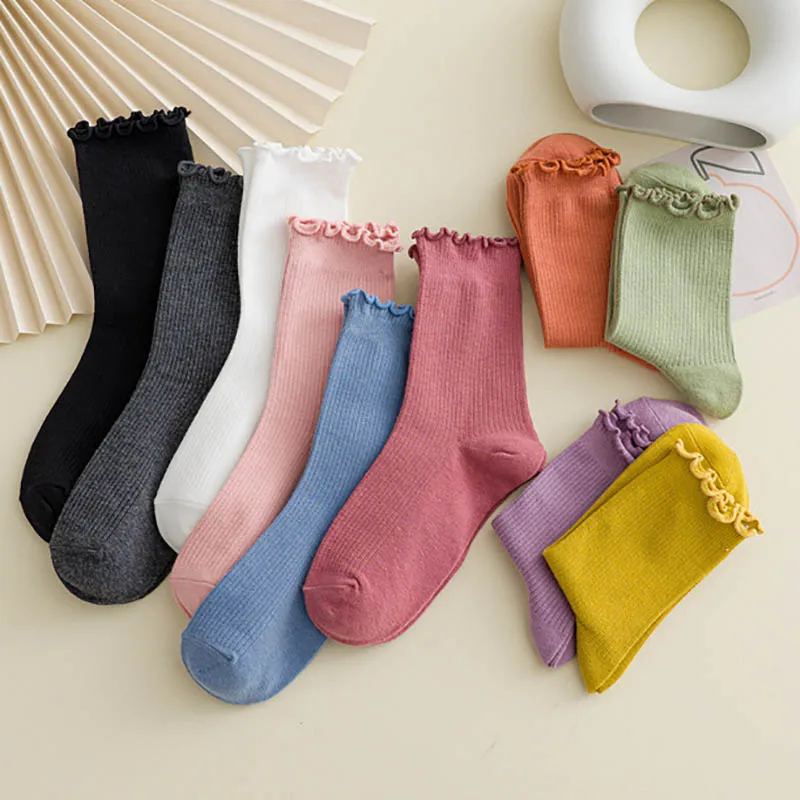 Candy Color Spring Women Socks Harajuku Frilly Ruffle Cotton Socks For Women Soft Breathable Summer Crew Socks Kawaii Happy Sock
Candy Color Spring Women Socks Harajuku Frilly Ruffle Cotton Socks For Women Soft Breathable Summer Crew Socks Kawaii Happy Sock
