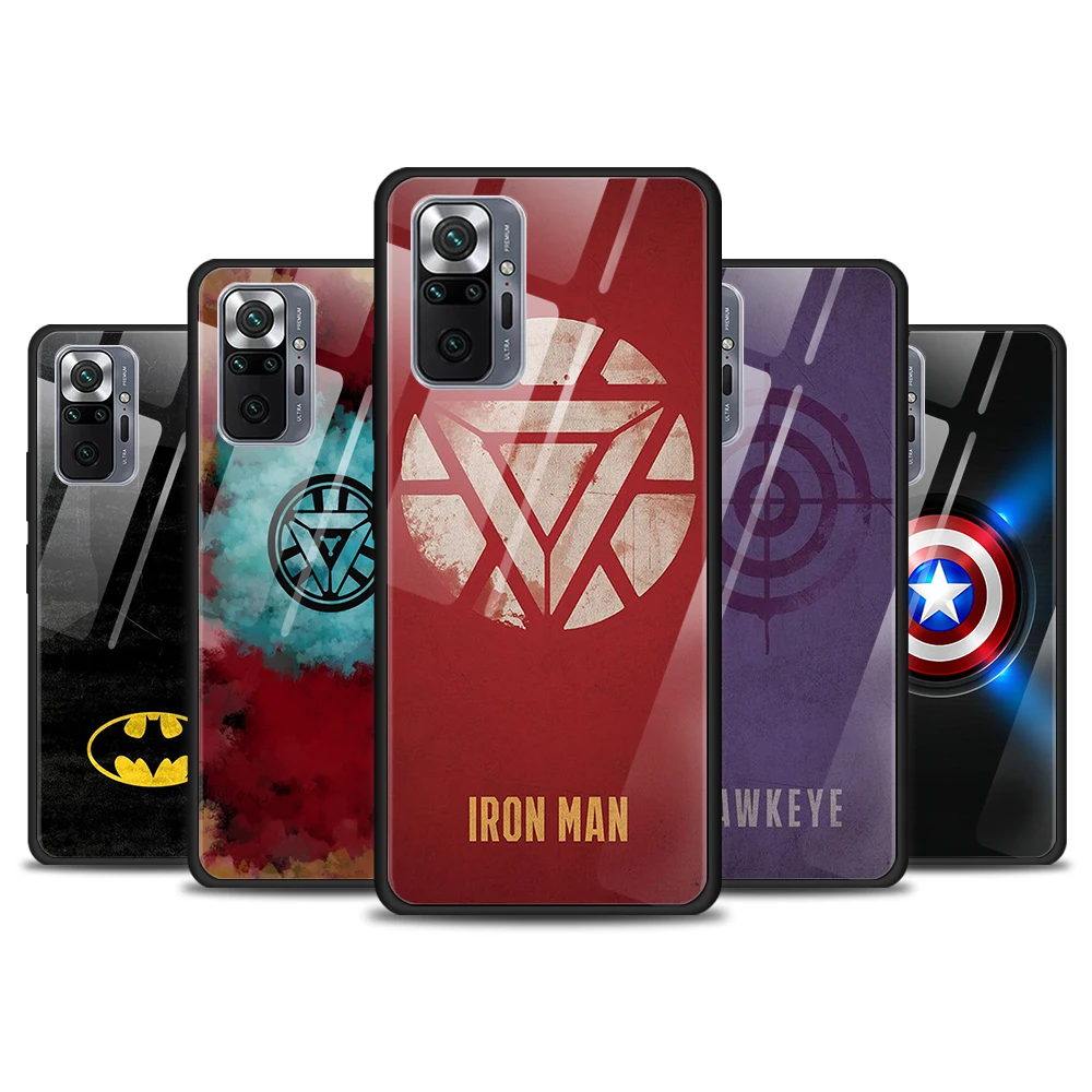 Marvel Superhero Logo Tempered Glass Cover For Xiaomi Redmi Note 10 10S 9 9T 9S 8T 8 9A 9C 8A 7 Pro Max Phone Case 
Marvel Superhero Logo Tempered Glass Cover For Xiaomi Redmi Note 10 10S 9 9T 9S 8T 8 9A 9C 8A 7 Pro Max Phone Case