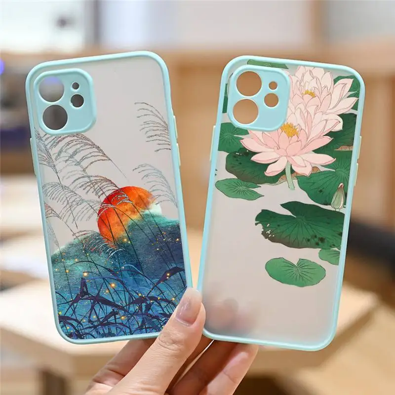 Chinese style ancient art lotus Phone Case matte transparent For iphone 7 8 11 12 13 plus mini x xs xr pro max cover
Chinese style ancient art lotus Phone Case matte transparent For iphone 7 8 11 12 13 plus mini x xs xr pro max cover