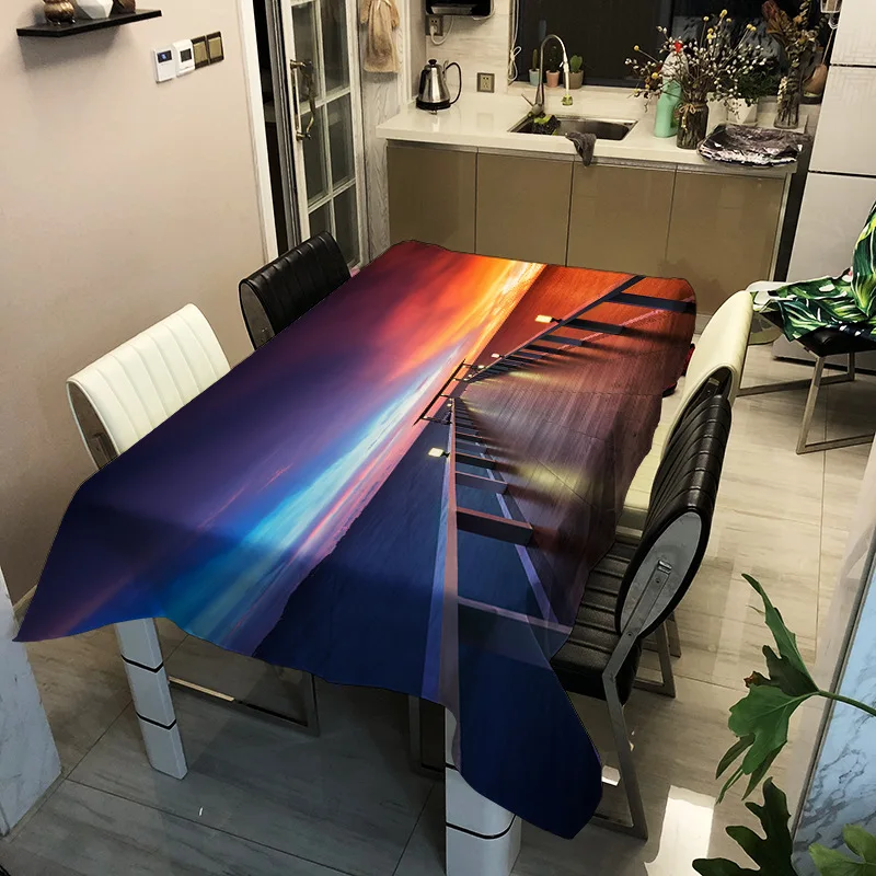 European and American style home decoration landscape painting pattern printing washable tablecloth
European and American style home decoration landscape painting pattern printing washable tablecloth