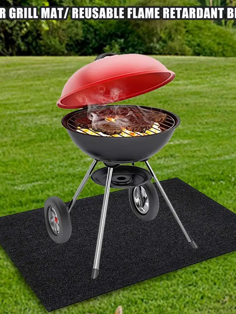 Under Grill Mat Reusable Flame Retardant Blanket Non-slip Deck Patio Protective Mat For Barbecue Grilling
Under Grill Mat Reusable Flame Retardant Blanket Non-slip Deck Patio Protective Mat For Barbecue Grilling