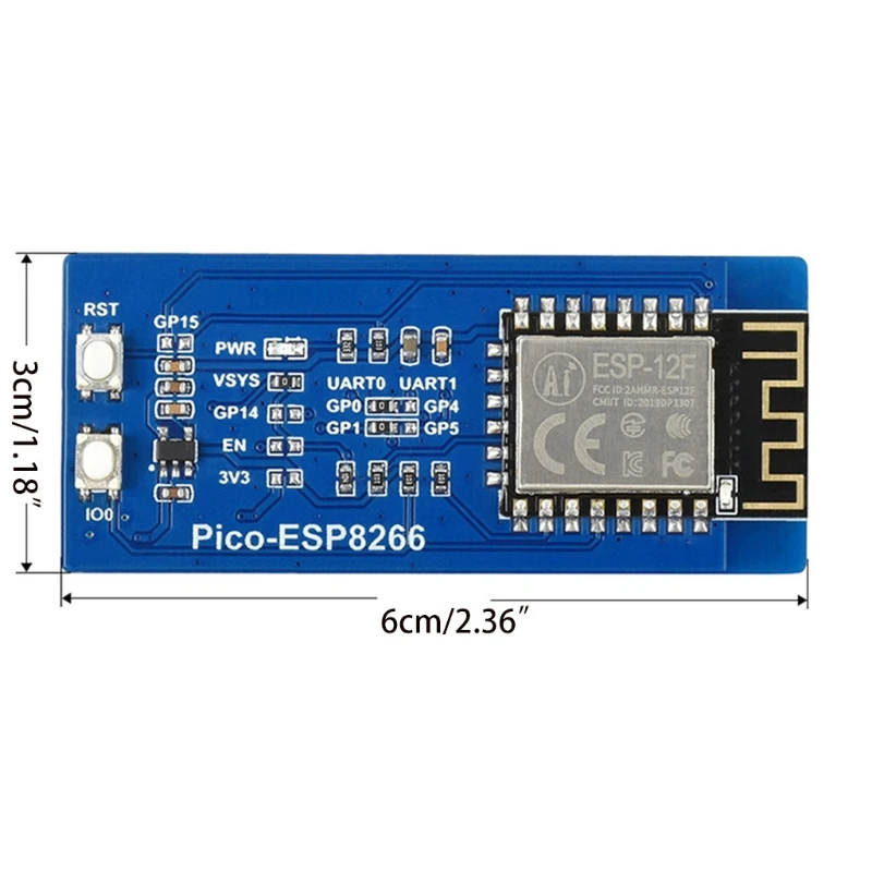 Модуль расширения Wi-Fi на основе ESP8266, макетная плата с Wi-Fi, встроенный протокол LWIP, стек, подходит для Raspberry Pi Pico
Модуль расширения Wi-Fi на основе ESP8266, макетная плата с Wi-Fi, встроенный протокол LWIP, стек, подходит для Raspberry Pi Pico