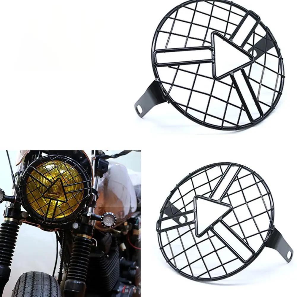 Motorcycle Universal Vintage Headlight Protector Retro Grill Light Lamp Guard Cover 7 Inch for Harley Chopper Cafe Racer
Motorcycle Universal Vintage Headlight Protector Retro Grill Light Lamp Guard Cover 7 Inch for Harley Chopper Cafe Racer