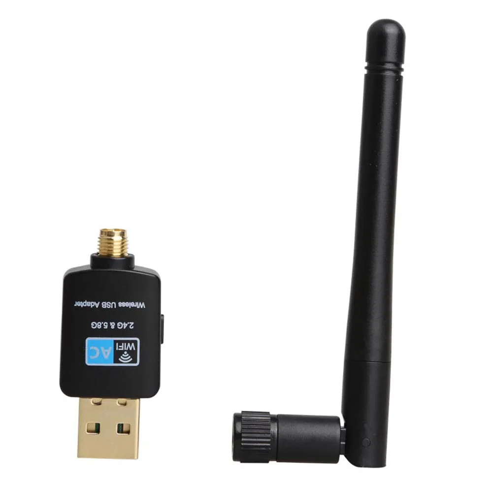 600M Dual Band Wireless Network Card 2.4GHz 5.8GHz WiFi Receiver Adapter with USB 2.0 Interface External Antenna
600M Dual Band Wireless Network Card 2.4GHz 5.8GHz WiFi Receiver Adapter with USB 2.0 Interface External Antenna