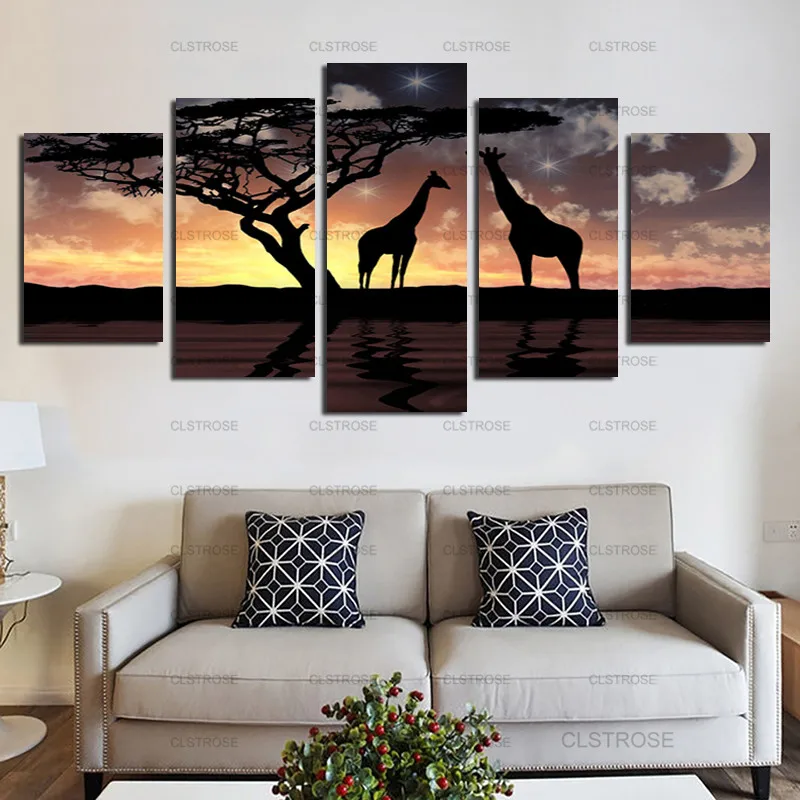 Giraffe and Shadow In The Sunset Poster Orange Sunset Landscape Decoration Canvas Painting Zoo Wall Decoration Home Bedroom
Giraffe and Shadow In The Sunset Poster Orange Sunset Landscape Decoration Canvas Painting Zoo Wall Decoration Home Bedroom