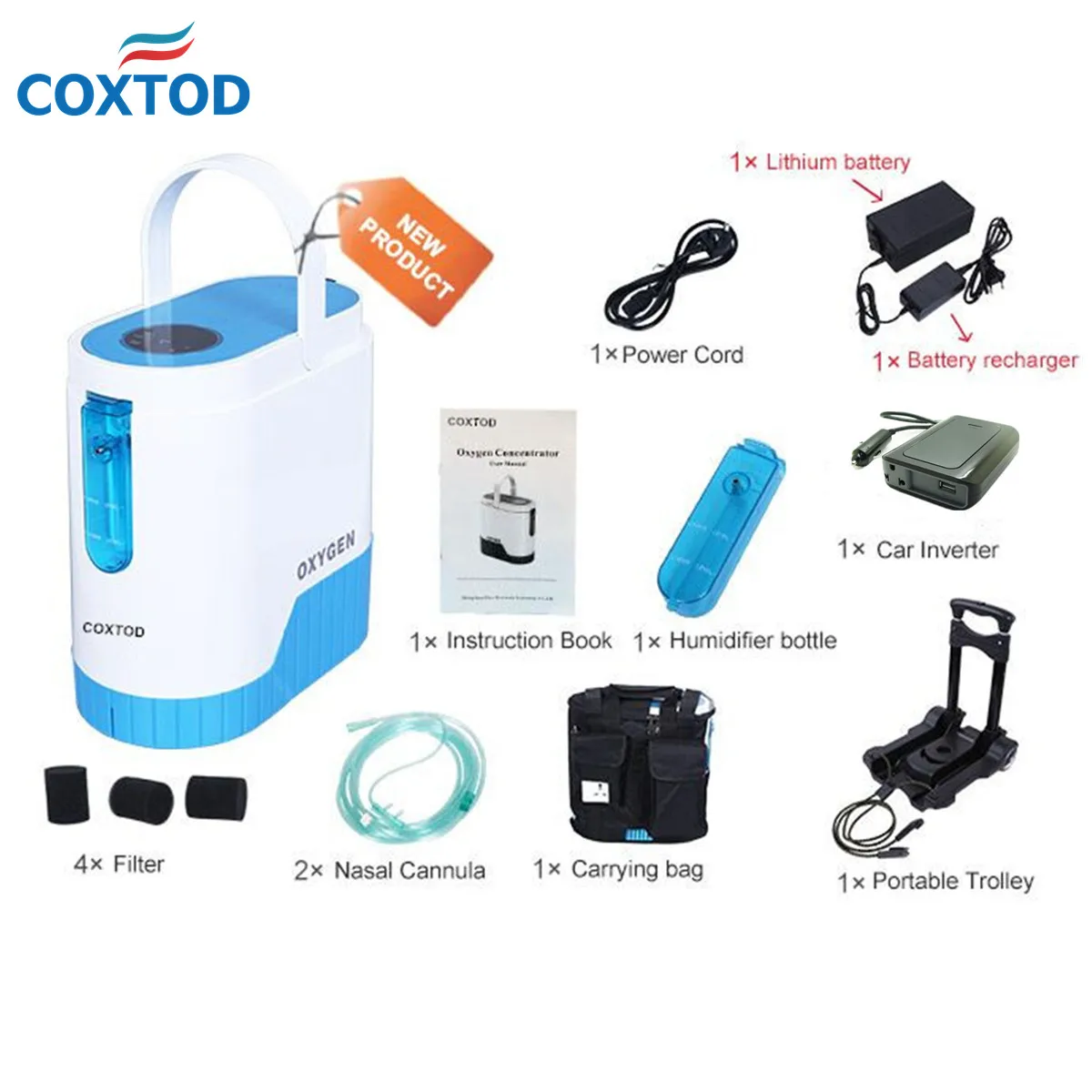 1-5L/min Portable Oxygen Machine Household Oxygen Concentrator Making Machine Oxygenation Air Purifier Oxygen Generator
1-5L/min Portable Oxygen Machine Household Oxygen Concentrator Making Machine Oxygenation Air Purifier Oxygen Generator