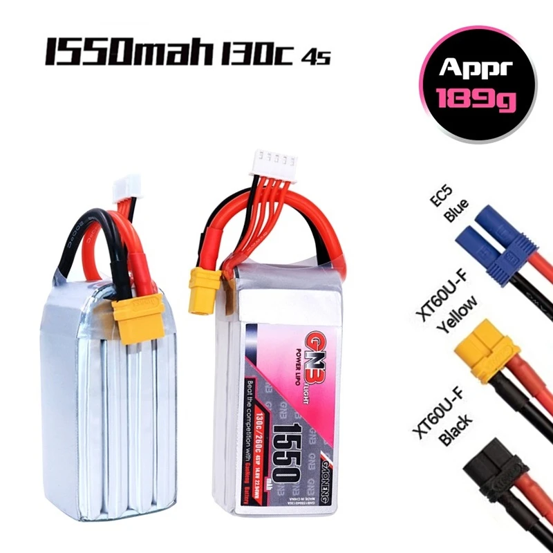 Gaoneng GNB 14.8V 1550MAH 130C/260C Rechargeable Battery For RC Quadcopter FPV Racing DroneS Parts HV 4S Battery For RC Cars
Gaoneng GNB 14.8V 1550MAH 130C/260C Rechargeable Battery For RC Quadcopter FPV Racing DroneS Parts HV 4S Battery For RC Cars