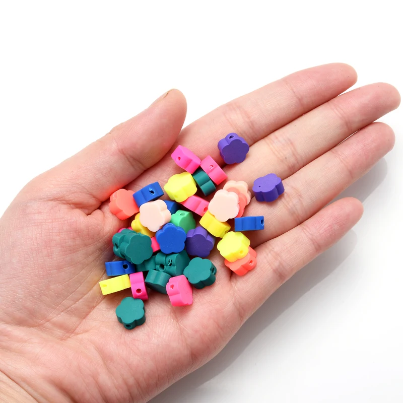 30Pcs/Lot Mixed Color Flower Shape Polymer Clay Beads 10mm Polymer Clay Spacer Beads For DIY Jewelry Making Bracelet Accessories
30Pcs/Lot Mixed Color Flower Shape Polymer Clay Beads 10mm Polymer Clay Spacer Beads For DIY Jewelry Making Bracelet Accessories