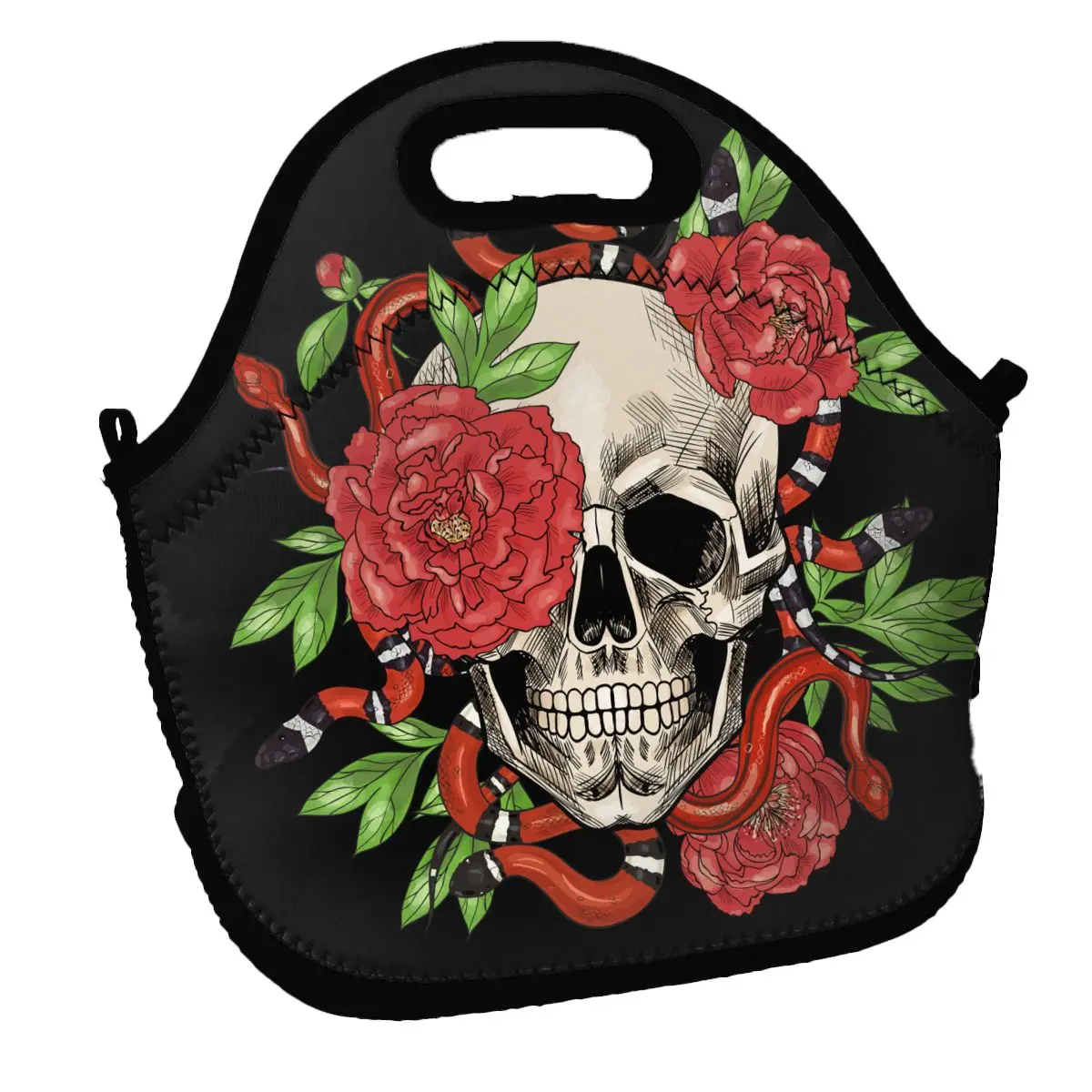 Portable Insulated Thermal Bento Lunch Box Skulls With Snakes And Peonies Picnic Storage Bag Pouch Lunch Bags
Portable Insulated Thermal Bento Lunch Box Skulls With Snakes And Peonies Picnic Storage Bag Pouch Lunch Bags