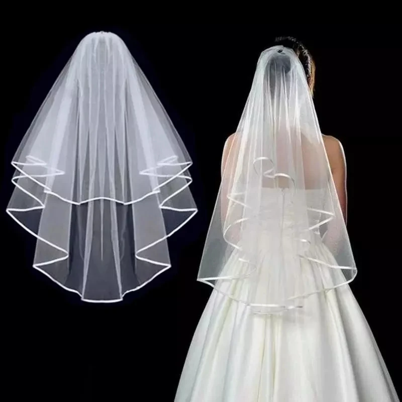 Short Tulle Wedding Veils Two Layer With Comb White Ivory Bridal Veil for Bride for Marriage Wedding Accessories
Short Tulle Wedding Veils Two Layer With Comb White Ivory Bridal Veil for Bride for Marriage Wedding Accessories