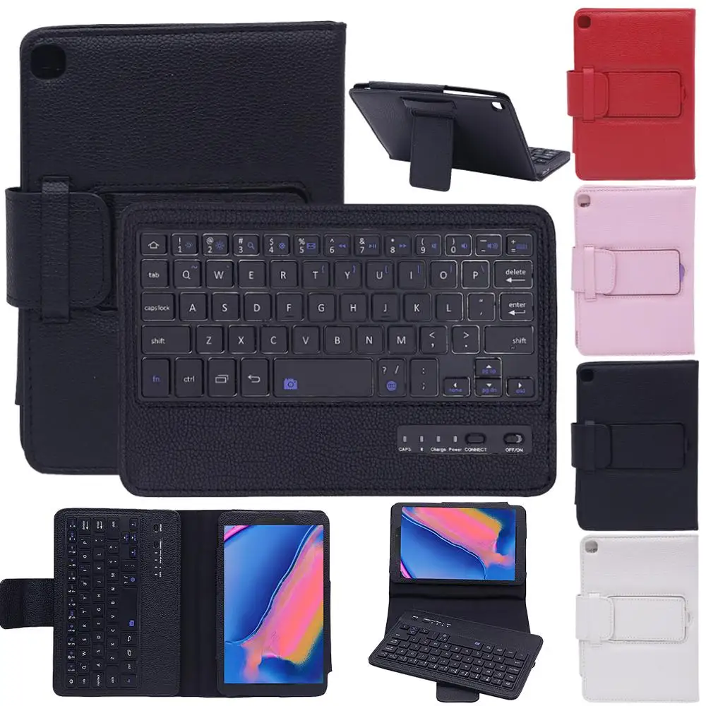 Keyboard for Samsung Galaxy Tab A 8.0 inch 2019 SM-P200 Case Litchi Pattern Leather Bluetooth Keyboard Cover for Samsung Tab A
Keyboard for Samsung Galaxy Tab A 8.0 inch 2019 SM-P200 Case Litchi Pattern Leather Bluetooth Keyboard Cover for Samsung Tab A