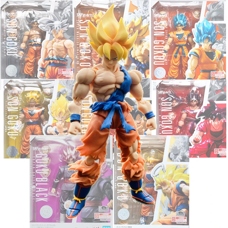 Dragon Ball Shf Son Goku Kakarotto 15CM Model Saiyan Blue Hair, White Hair, Black Hair Movable Joints Action Figure TOY Gift
Dragon Ball Shf Son Goku Kakarotto 15CM Model Saiyan Blue Hair, White Hair, Black Hair Movable Joints Action Figure TOY Gift