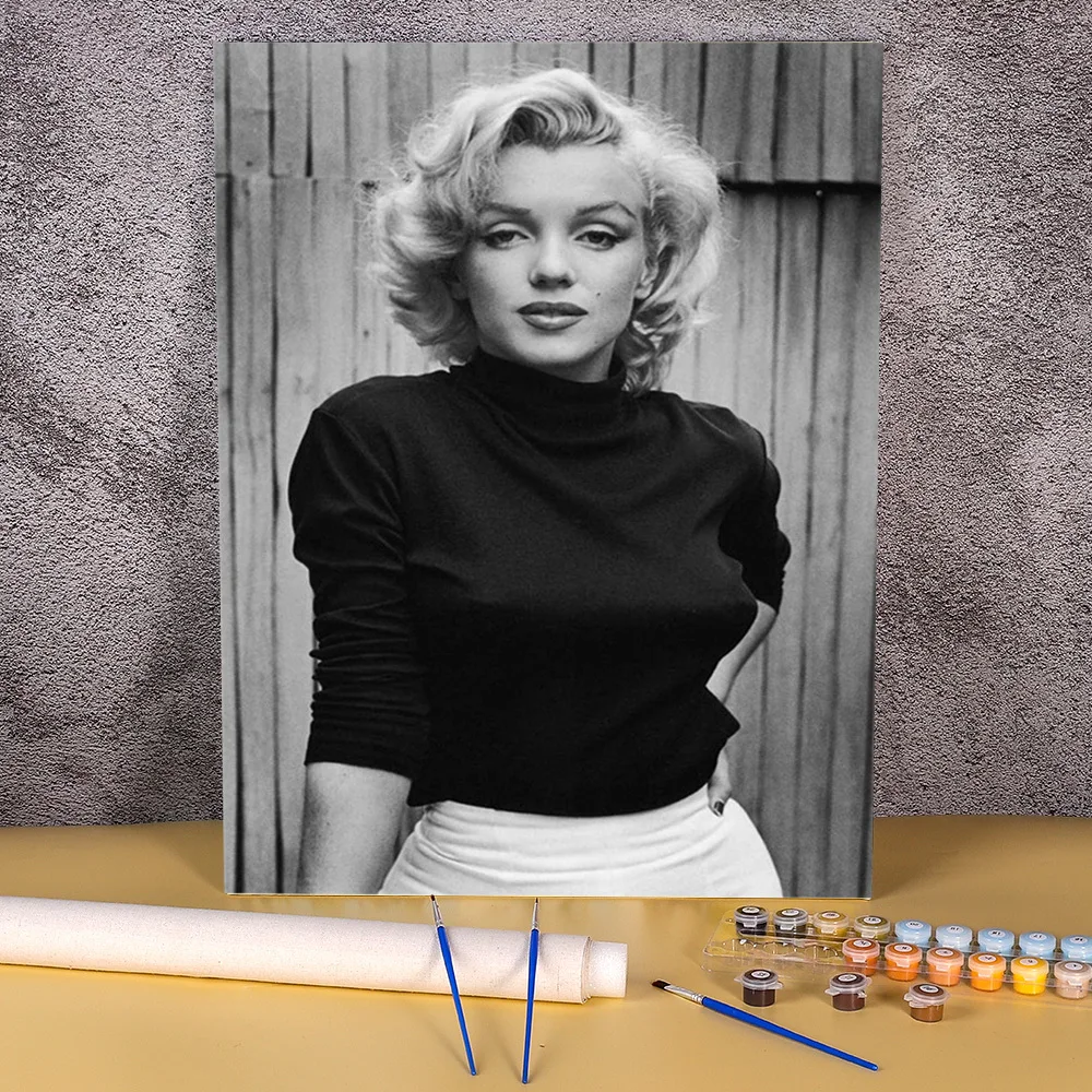 Набор для рисования по номерам Marilyn Monroe, масляные краски, 50*70, холст, картины для взрослых, рисование, оптовая продажа, искусство
Набор для рисования по номерам Marilyn Monroe, масляные краски, 50*70, холст, картины для взрослых, рисование, оптовая продажа, искусство