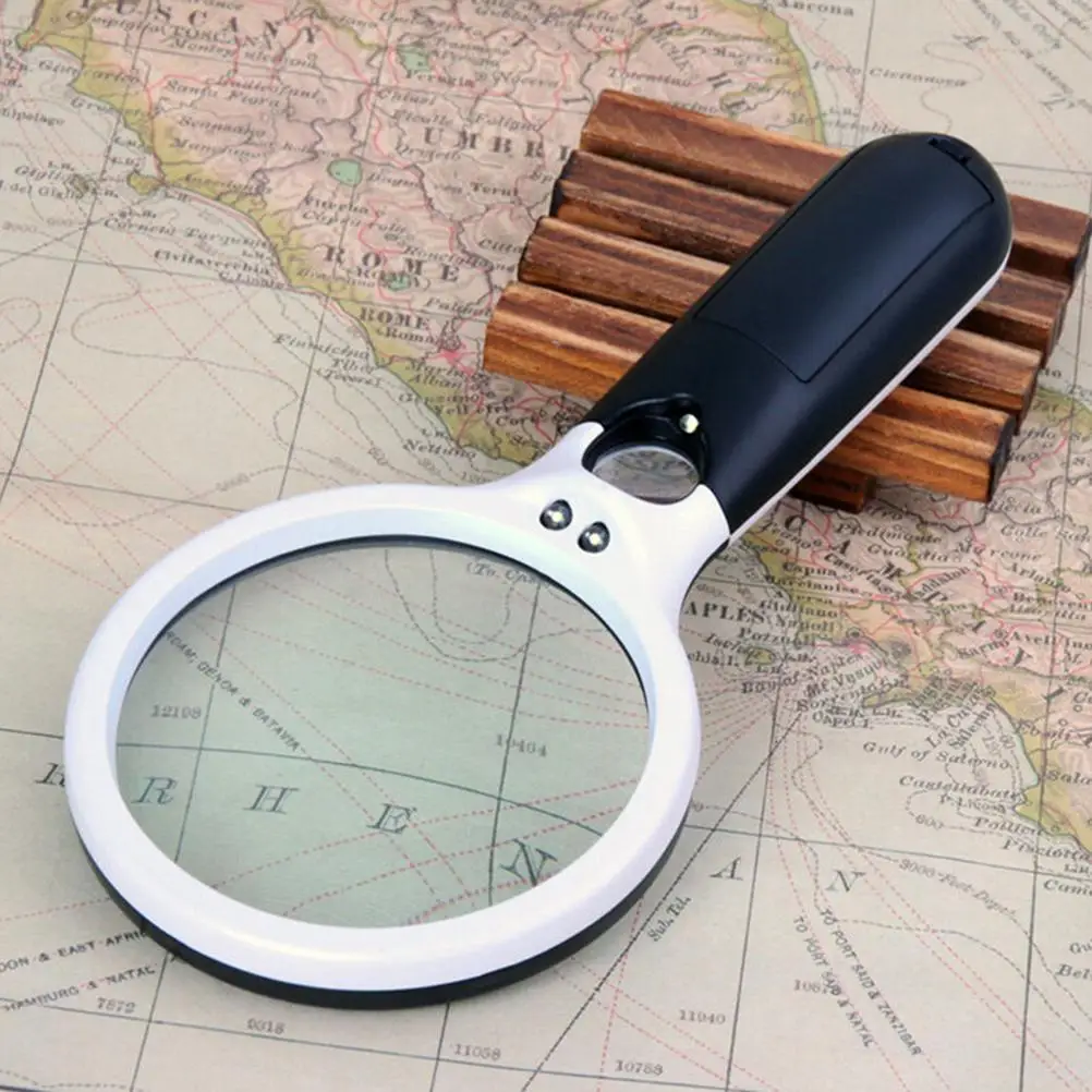Handheld 3X 45X Illuminated Magnifier Microscope Magnifying Glass Aid Reading For Seniors Loupe Jewelry Repair Tool With 3 LED
Handheld 3X 45X Illuminated Magnifier Microscope Magnifying Glass Aid Reading For Seniors Loupe Jewelry Repair Tool With 3 LED