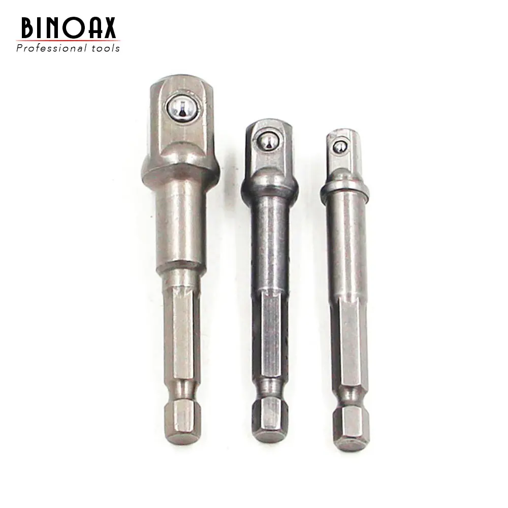 Binoax 3Pcs Socket Adapter Drill BIts Set Hex Shank 1/4" 3/8" 1/2" Impact Driver Tools
Binoax 3Pcs Socket Adapter Drill BIts Set Hex Shank 1/4" 3/8" 1/2" Impact Driver Tools