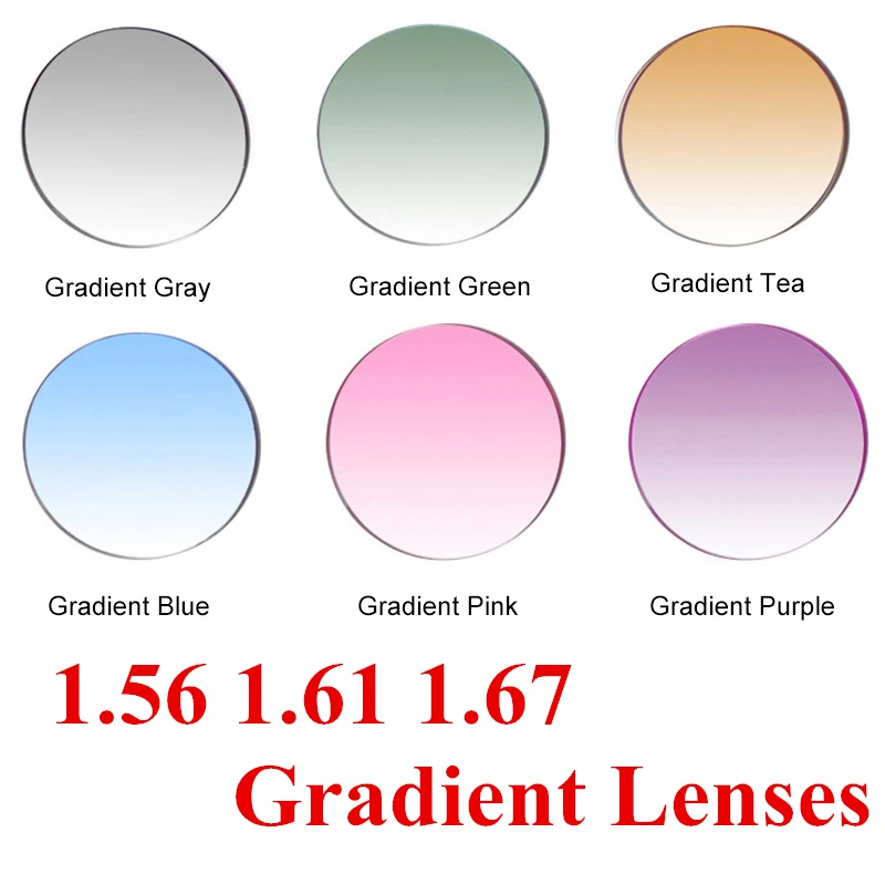 1.56 1.61 1.67 Index Aspheric Gradient Lenses CR-39 Resin Myopia Prescription Glasses Lens with UV400
1.56 1.61 1.67 Index Aspheric Gradient Lenses CR-39 Resin Myopia Prescription Glasses Lens with UV400