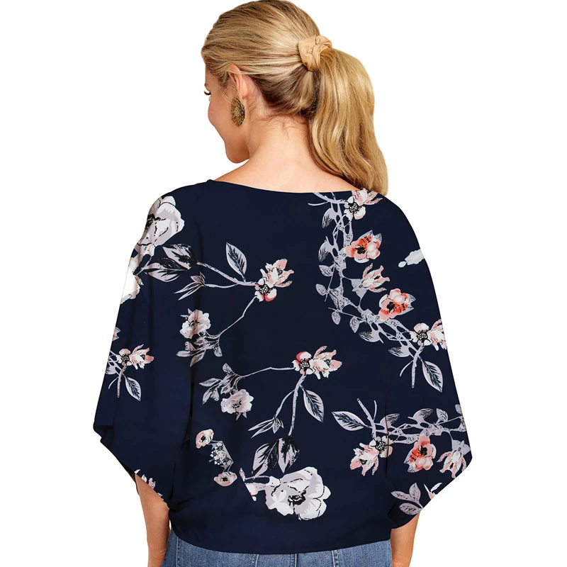 2021 Summer Elegant Office Blouse Women Clothes V-neck 3/4 Sleeve Knotted Floral Print Streetwear Shirts Women's Plus Size Tops
2021 Summer Elegant Office Blouse Women Clothes V-neck 3/4 Sleeve Knotted Floral Print Streetwear Shirts Women's Plus Size Tops