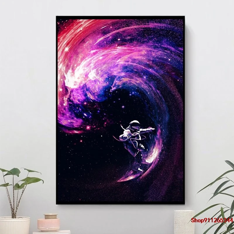 Space Surfing II Modern Home Decor Wall Art Pictures For Living Room HD Canvas Oil Painting Bedroom Fashion Posters
Space Surfing II Modern Home Decor Wall Art Pictures For Living Room HD Canvas Oil Painting Bedroom Fashion Posters