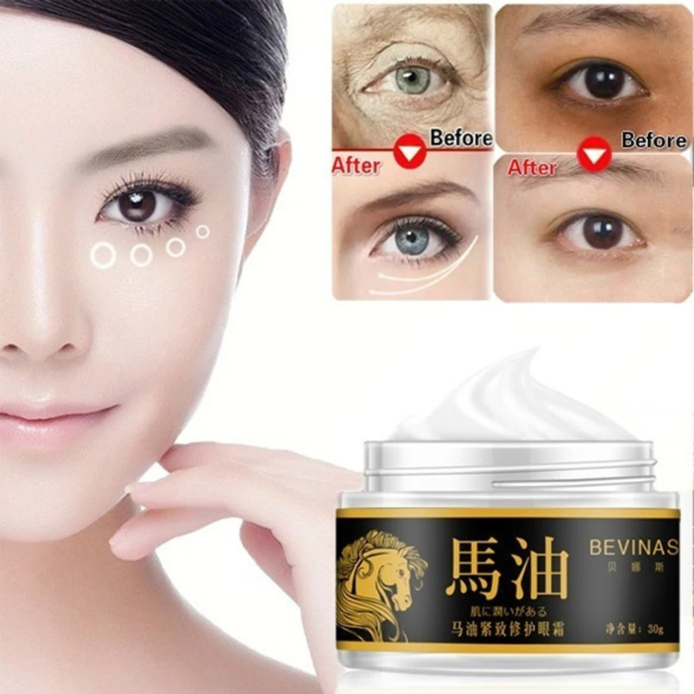 Eye Cream Anti-Wrinkle Anti-aging Whitening Skin Care Horse Oil Cream Lightens Dark Circles Under Eye Care Light in texture
Eye Cream Anti-Wrinkle Anti-aging Whitening Skin Care Horse Oil Cream Lightens Dark Circles Under Eye Care Light in texture