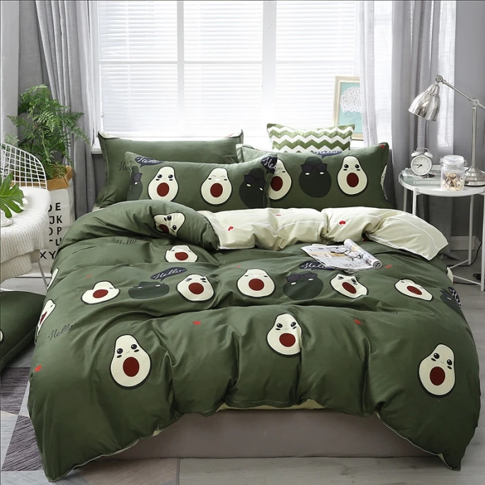 Avocado Printed Green Background Bedding Sets Hot Sale Duvet Cover Twin Full Queen Size For Gifts
Avocado Printed Green Background Bedding Sets Hot Sale Duvet Cover Twin Full Queen Size For Gifts