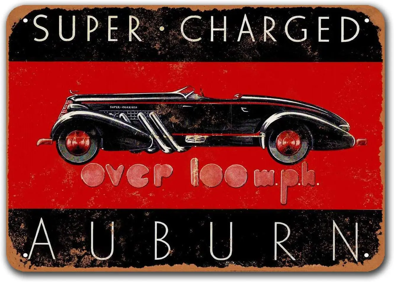 1936 Super-Charged Auburn Old Car Tin Sign, Sisoso Vintage Metal Plaques Poster Pub Man Cave Retro Wall Decor 12x8 inch
1936 Super-Charged Auburn Old Car Tin Sign, Sisoso Vintage Metal Plaques Poster Pub Man Cave Retro Wall Decor 12x8 inch