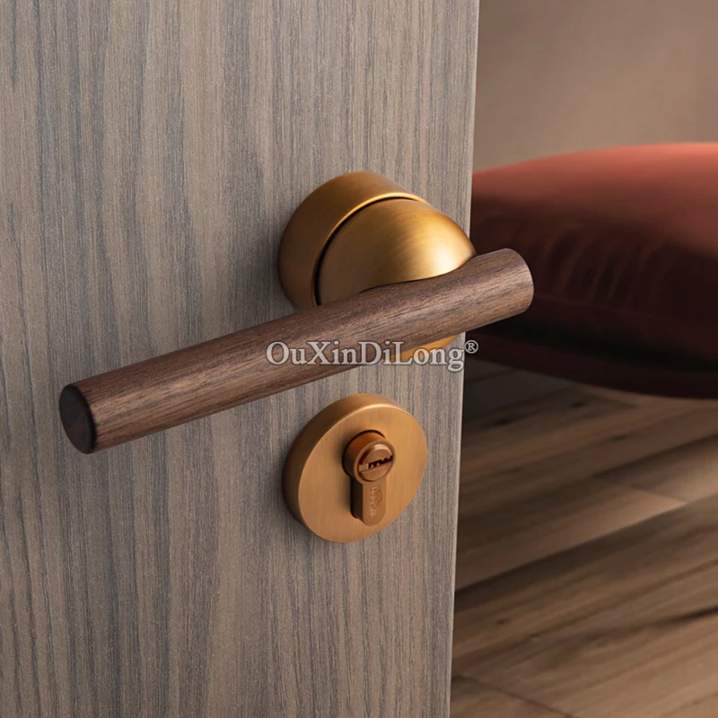 1Set Black Walnut/Door Lock American Style Bedroom Door Lock Interior Door Handle Indoor Door Split Handle Lockset GF364
1Set Black Walnut/Door Lock American Style Bedroom Door Lock Interior Door Handle Indoor Door Split Handle Lockset GF364