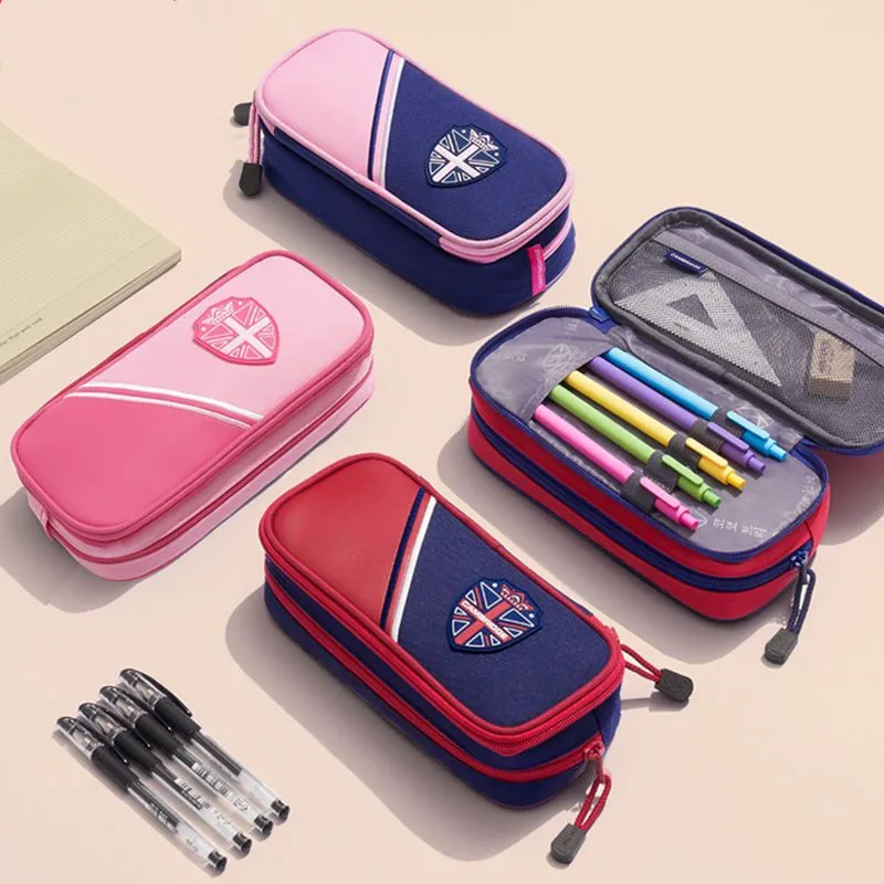 Multi-layer Oxford cloth pencil case School supplies storage bag student pencil bag cute pen case canvas stationery bag kid gift 
Multi-layer Oxford cloth pencil case School supplies storage bag student pencil bag cute pen case canvas stationery bag kid gift
