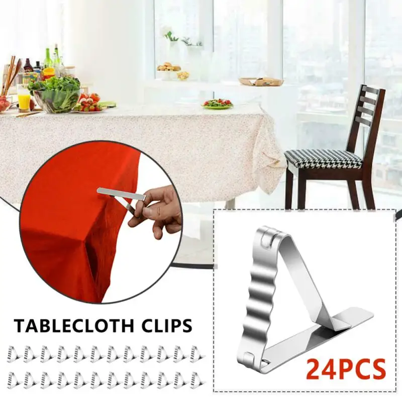 24pcs Stainless Steel Table Cloth Clip Wedding Promenade Table Picnic Party Home Garden Tablecloth Stable Clips Holders Supplies
24pcs Stainless Steel Table Cloth Clip Wedding Promenade Table Picnic Party Home Garden Tablecloth Stable Clips Holders Supplies
