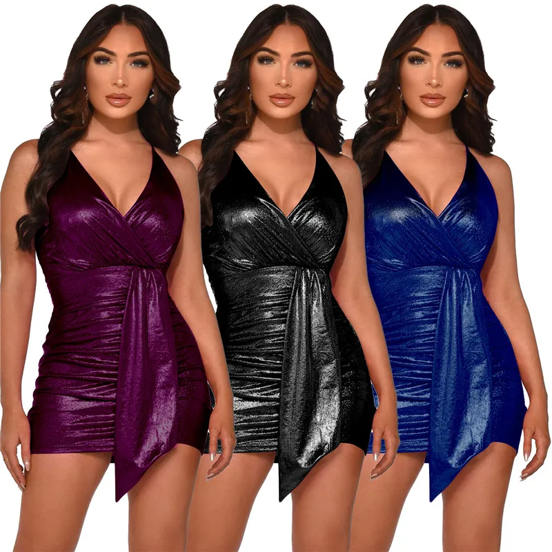 WUHE Women Mini Dress Solid Sleeveless V-neck Skinny Bodycon Stretchy Dresses Sexy Night Clubwear Summer Outfits
WUHE Women Mini Dress Solid Sleeveless V-neck Skinny Bodycon Stretchy Dresses Sexy Night Clubwear Summer Outfits