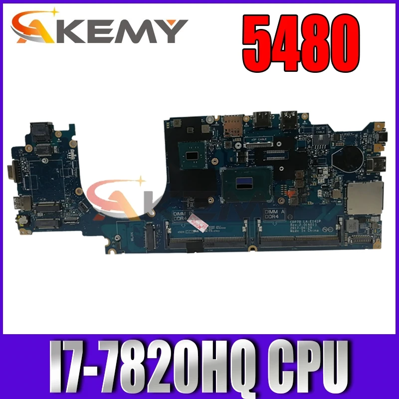 For DELL 5480 Laptop motherboard SR32N I7-7820HQ CPU With CN-07X098 07X098 7X098 LA-E141P 100% full Full tested
For DELL 5480 Laptop motherboard SR32N I7-7820HQ CPU With CN-07X098 07X098 7X098 LA-E141P 100% full Full tested