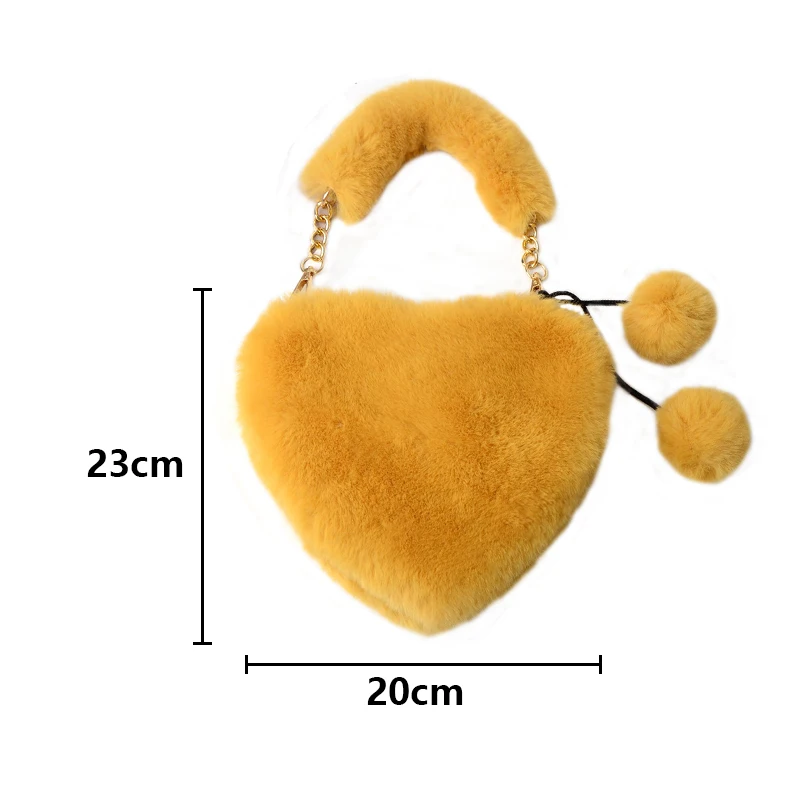 New Hot Faux Plush Heart Shaped Shoulder Bag For Girls Winter Cute Clutch Purse Handbag Chain Messenger Bag Ladies Crossbody Bag
New Hot Faux Plush Heart Shaped Shoulder Bag For Girls Winter Cute Clutch Purse Handbag Chain Messenger Bag Ladies Crossbody Bag