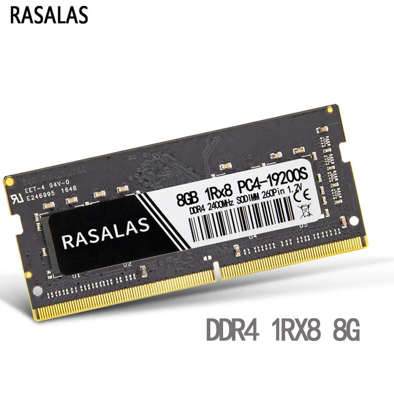 Оперативная память для ноутбука Rasalas DDR4 8G 2133 2400 2666 МГц 1RX8 2RX8 SODIMM 1 2 V PC4 оперативная