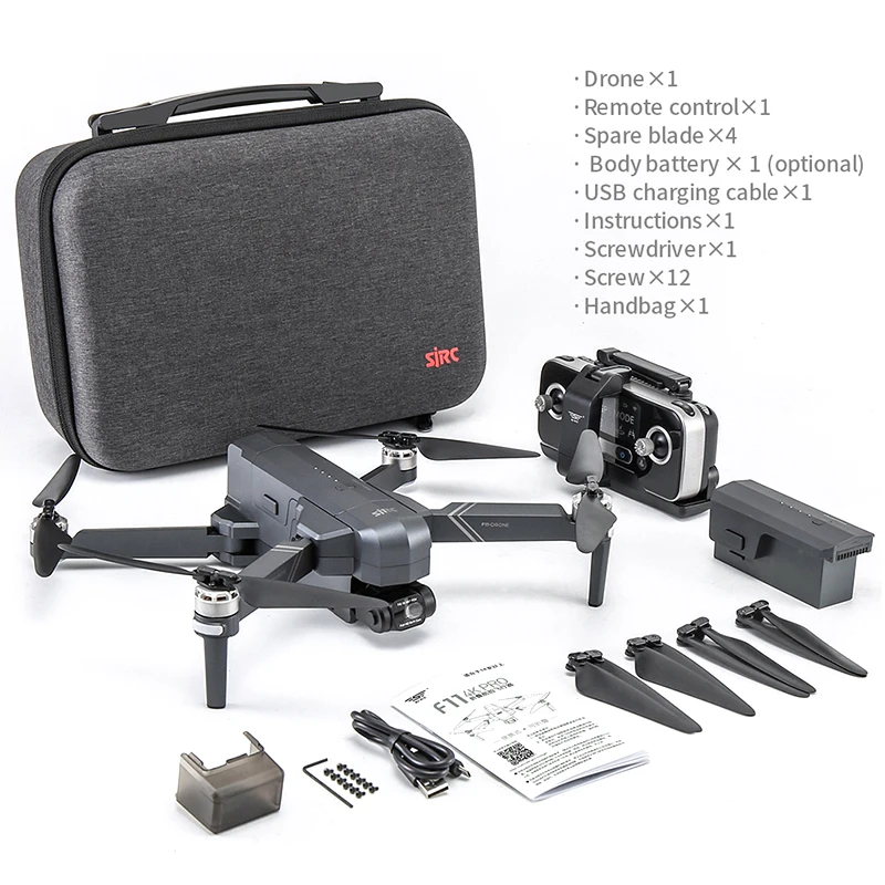 SJRC F11 4K PRO Dron GPS Drone Profesional With 5G Wifi FPV HD Camera Two-axis Gimbal Brushless Motor 64G TF Card Quadcopter New
SJRC F11 4K PRO Dron GPS Drone Profesional With 5G Wifi FPV HD Camera Two-axis Gimbal Brushless Motor 64G TF Card Quadcopter New