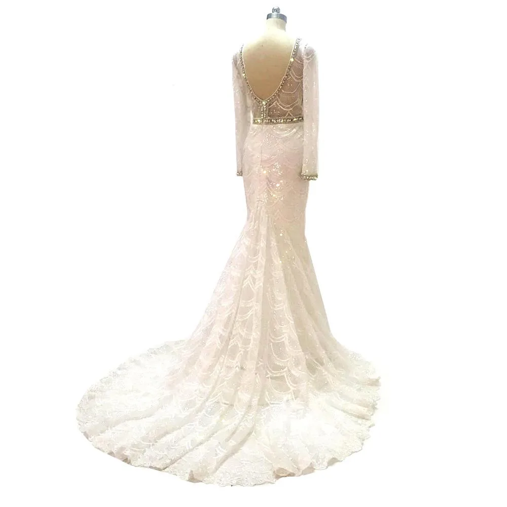 turkey Mermaid Wedding Dresses Long Sleeves 2020 Embroidery crystal beading Lace Bridal Gown V Neck vestidos de novia gelinlik
turkey Mermaid Wedding Dresses Long Sleeves 2020 Embroidery crystal beading Lace Bridal Gown V Neck vestidos de novia gelinlik