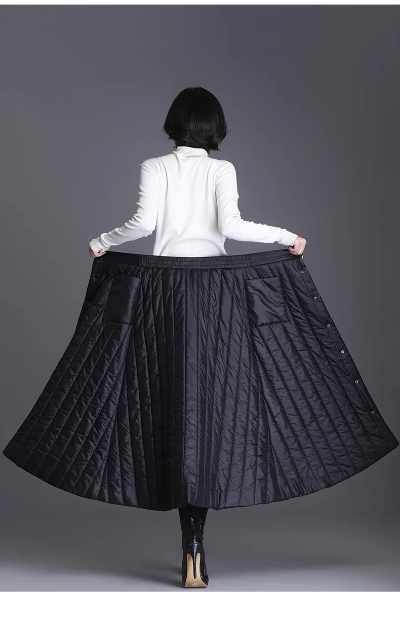 Womens 2021 High Waist Autumn Winter Saia Casual Loose Quilted Padded Button Midi A-Line Skirts Female Flare Swing Streetwear
Womens 2021 High Waist Autumn Winter Saia Casual Loose Quilted Padded Button Midi A-Line Skirts Female Flare Swing Streetwear