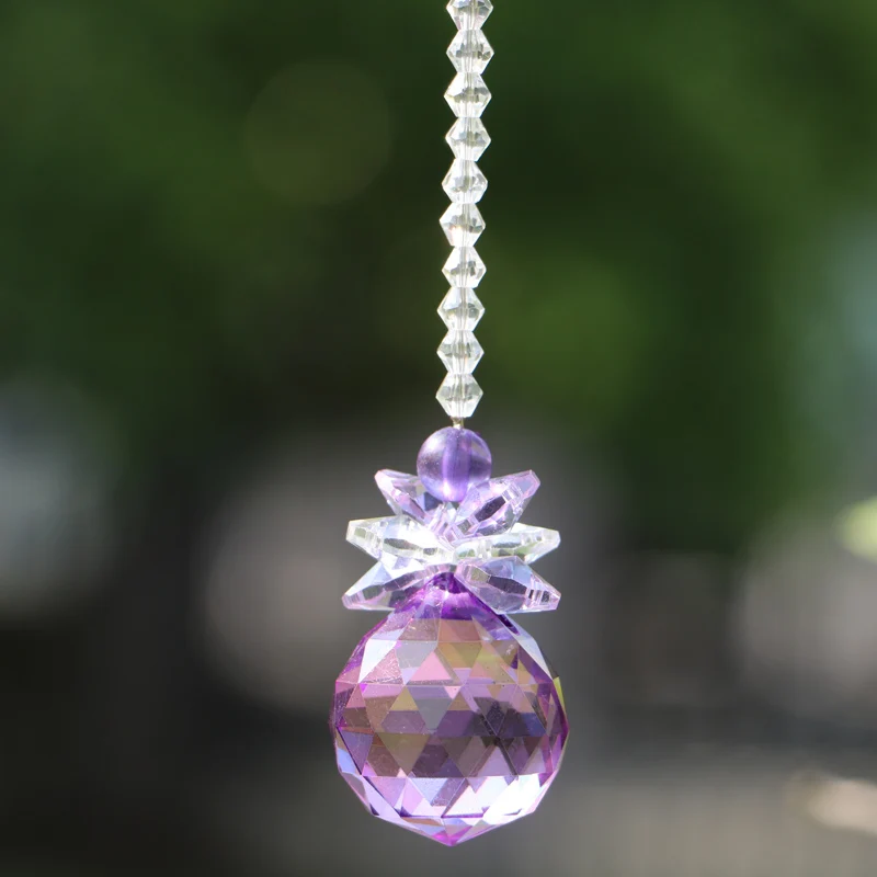 1PCS Purple Chandelier Crystals Ball Prism Pendant Rainbow Maker Chakra Suncatcher Home Decoration
1PCS Purple Chandelier Crystals Ball Prism Pendant Rainbow Maker Chakra Suncatcher Home Decoration