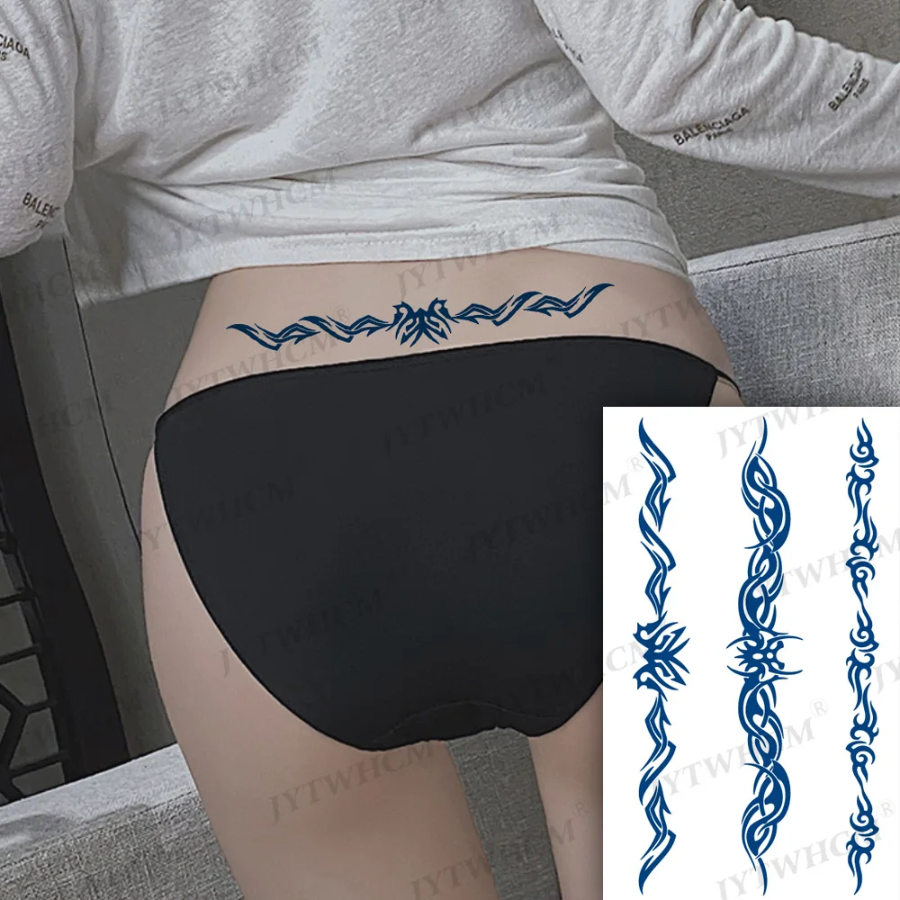 Waist Stickers Waterproof Temporary Tattoo Edges Flower Rose Flash Body Art Arm Hand Long Lasting Fake Sleeve Tattoo Women Men
Waist Stickers Waterproof Temporary Tattoo Edges Flower Rose Flash Body Art Arm Hand Long Lasting Fake Sleeve Tattoo Women Men
