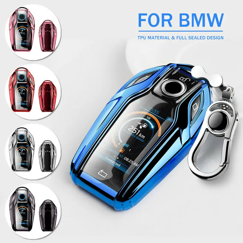 1 Pcs Soft TPU Car Key Case Cover Holder With Keychain For BMW 7 Series 740 5 Series G30 GT X3 Display Key Car Accessories
1 Pcs Soft TPU Car Key Case Cover Holder With Keychain For BMW 7 Series 740 5 Series G30 GT X3 Display Key Car Accessories