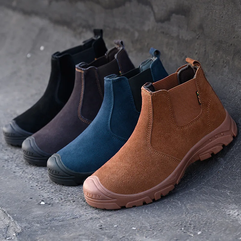 Outdoor Construction Protection Boots Men Waterproof Non-slip Safety Shoes Light Indestructible Wear-resistant Work Shoes
Outdoor Construction Protection Boots Men Waterproof Non-slip Safety Shoes Light Indestructible Wear-resistant Work Shoes