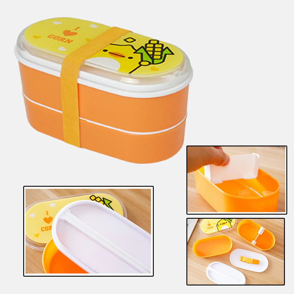 Portable Plastic Cartoon Bento Box Healthy Lunch Box Food Container Dinnerware For Students Cutlery Kids Children 1pcs
Portable Plastic Cartoon Bento Box Healthy Lunch Box Food Container Dinnerware For Students Cutlery Kids Children 1pcs