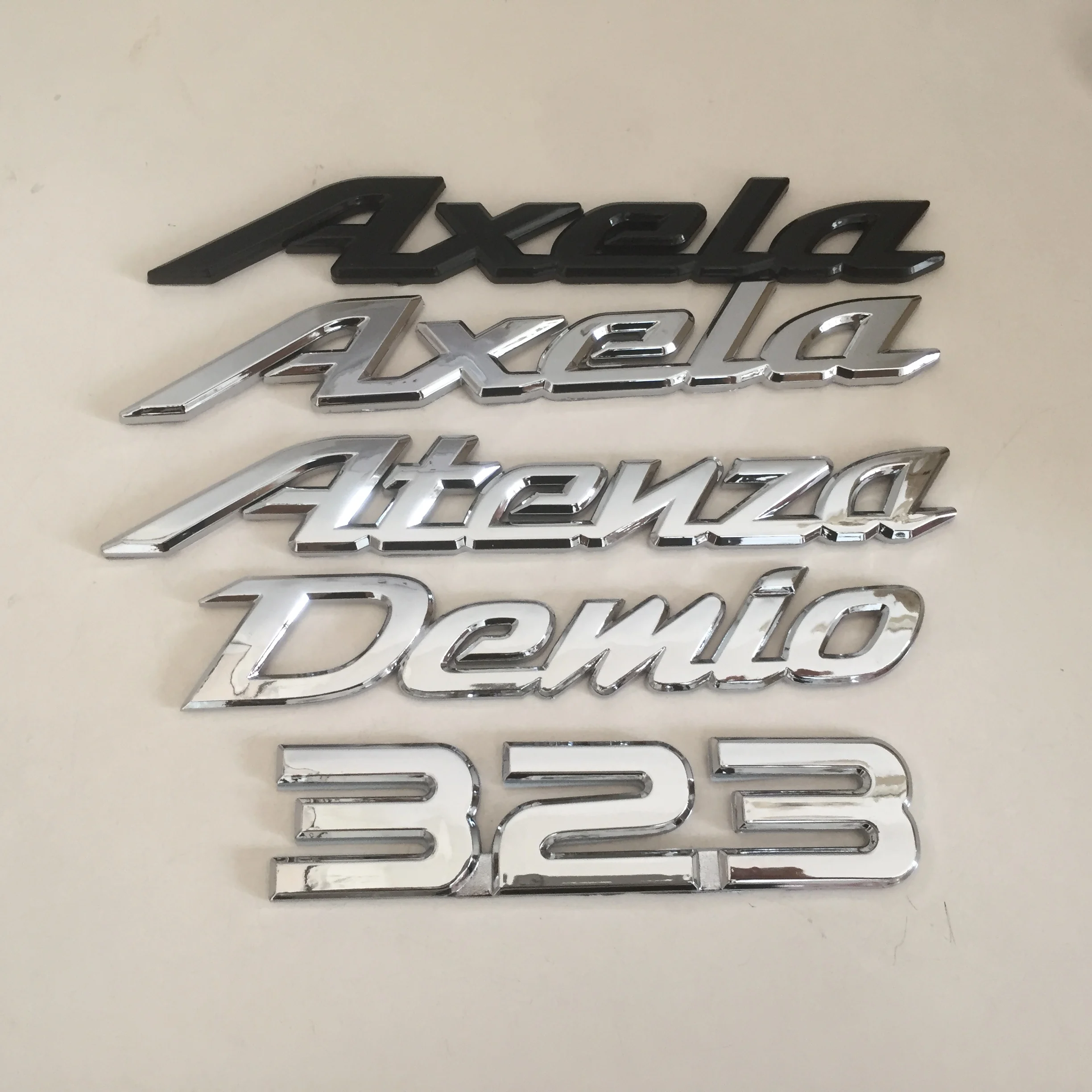 1 шт. 3D ABS Demio Axela Atenza 323 Автомобильная буква задняя наклейки на багажник эмблема