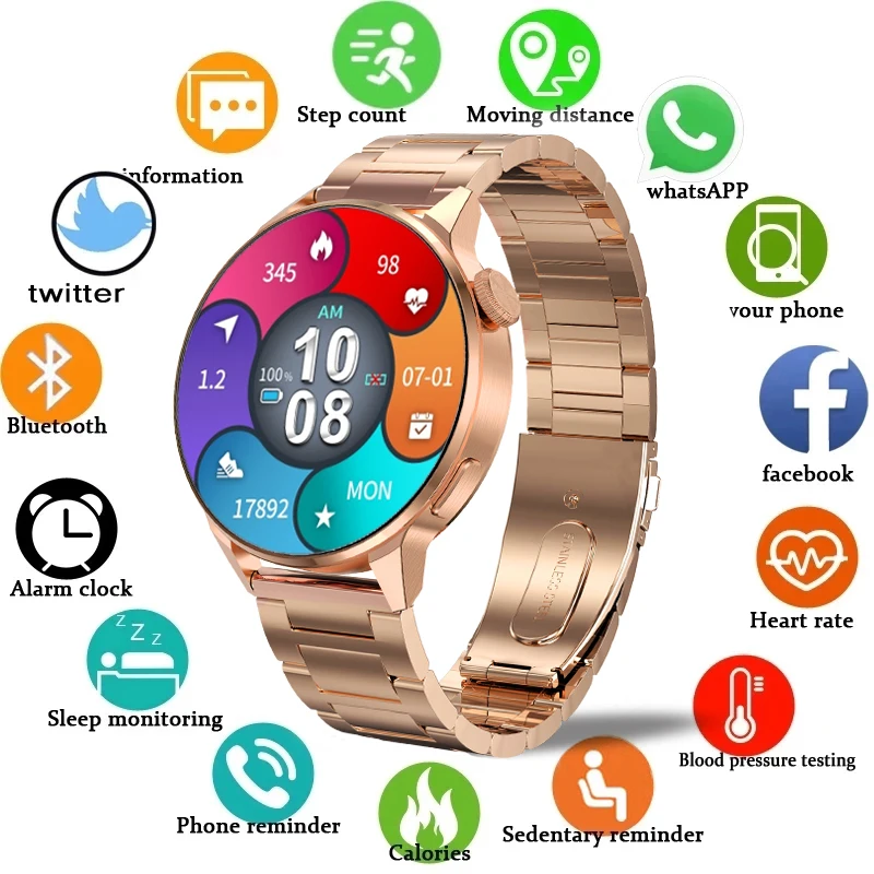 2022 New NFC Smart Watch Women Sport GPS Track Watches Men Bluetooth Call Heart Rate Custom Dial ECG Smartwatch For Android IOS
2022 New NFC Smart Watch Women Sport GPS Track Watches Men Bluetooth Call Heart Rate Custom Dial ECG Smartwatch For Android IOS